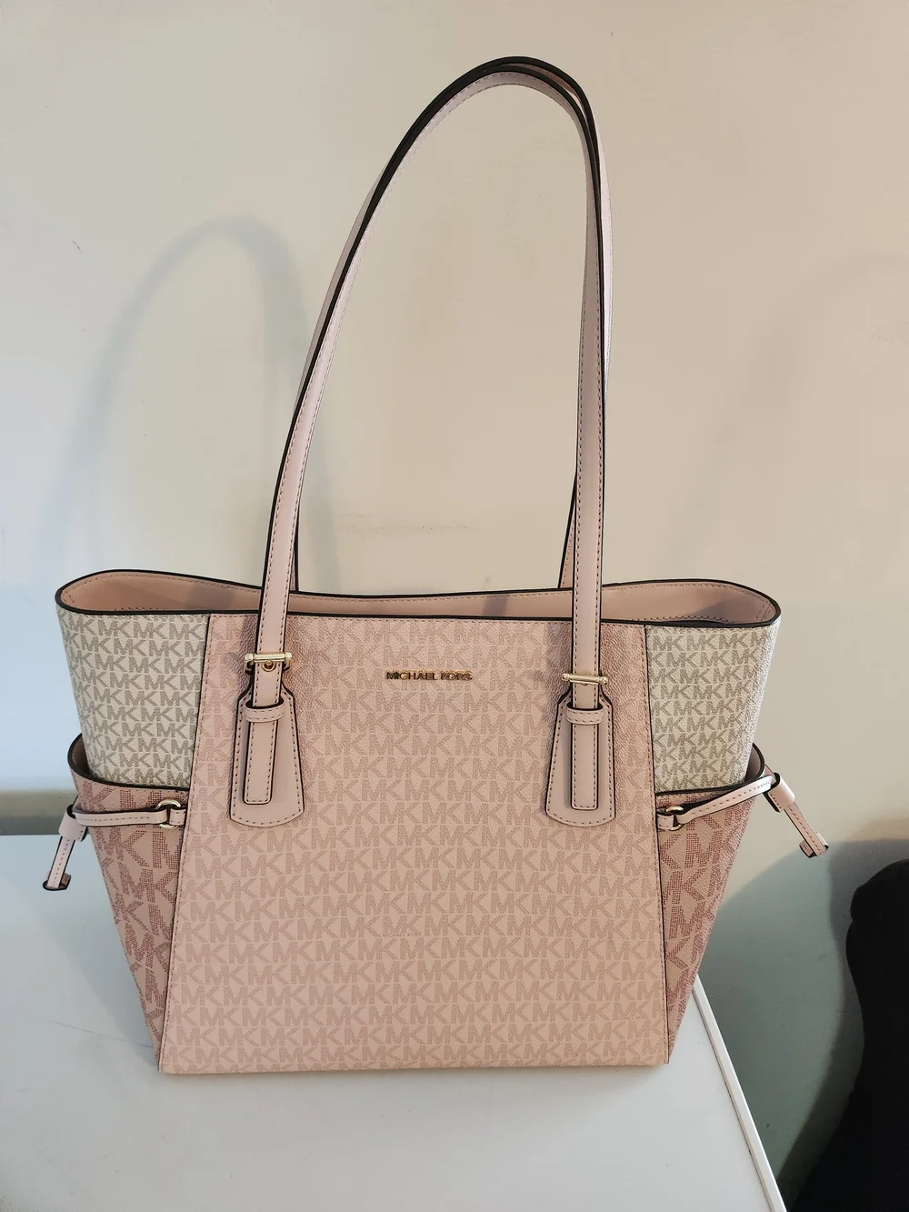 Michael Kors Blush Pink MK Signature Tote